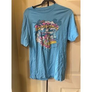 The Flintstones Mens T-Shirt - Fred Barney Betty Wilma Packed Car‎ Image Large